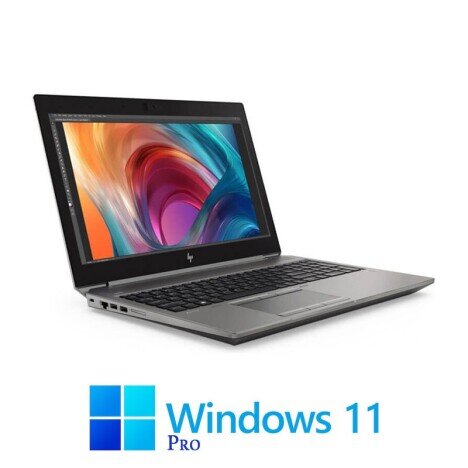 Laptop Touchscreen HP Zbook 15 G6, i7-9750H, 32GB, Quadro T2000, Win 11 Pro